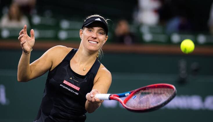 Sport Bilder des Tages Mandatory Credit: Photo by Rob Prange Shutterstock (12524635fs) Angelique Kerber of Germany in action during the fourth round at the 2021 BNP Paribas Open WTA, Tennis Damen 1000 tennis tournament BNP Paribas Open, Tennis, Day 7, Indian Wells Tennis Garden, California, USA - 12 Oct 2021 BNP Paribas Open, Tennis, Day 7, Indian Wells Tennis Garden, California, USA - 12 Oct 2021 Copyright: xRobxPrange Shutterstockx 12524635fs