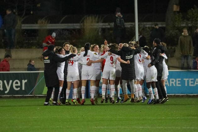 Win of 1 FC Koeln Bayer 04 Leverkusen vs 1 FC Koeln, Football, 2 Women Bundesliga, Matchday 7, Season 2021 2022, 07 11 2021, Bayer 04 Leverkusen vs 1 FC Koeln, Football, 2 Women Bundesliga, Matchday 7, Season 2021 2022, 07 11 2021 Copyright: xEibner-Pressefoto SaraxRoustax EP_SRA