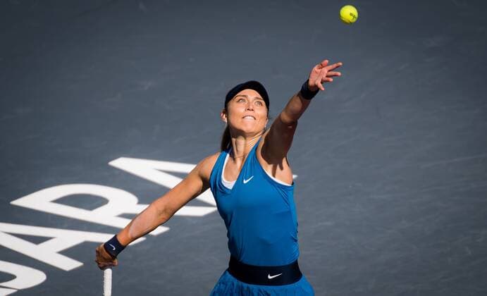 Tennis, WTA Finals in Guadalajara, Iga Swiatek - Paula Badosa Mandatory Credit: Photo by Rob Prange Shutterstock (12596813u) Paula Badosa of Spain in action during the third round robin match at the 2021 Akron WTA, Tennis Damen Finals Guadalajara WTA tennis tournament Akron WTA Finals, Day 6, Tennis, Panamerican Tennis Center Guadalajara, Mexico - 15 Nov 2021 Akron WTA Finals, Day 6, Tennis, Panamerican Tennis Center Guadalajara, Mexico - 15 Nov 2021 Copyright: xRobxPrange Shutterstockx 12596813u