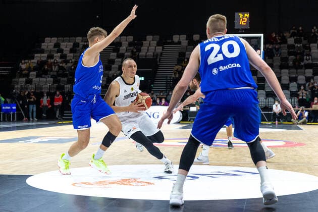 Robin Amaize Germany, 16 Germany vs Estonia, basketball, World Cup qualifying 2023, Group D, 25 11 2021 Photo EIBNER Guener Santemiz Germany vs Estonia, basketball, World Cup qualifying 2023, Group D, 25 11 2021 Nuremberg, Germany Copyright: xEIBNER GuenerxSantemizx EP_GSZ