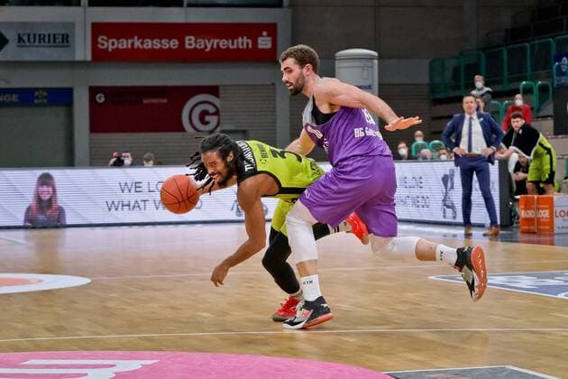 medi bayreuth BG Goettingen , Basketball, Bundesliga, BBL, Spieltag 2, Spielzeit 2021 2022, 05 01 2022, medi bayreuth BG Goettingen , Basketball, Bundesliga, BBL, Spieltag 2, Spielzeit 2021 2022, 05 01 2022, Foto EIBNER Thorsten Ochs Bayreuth Copyright: xEibner-Pressefoto ThorstenxOchsx EP_TOS