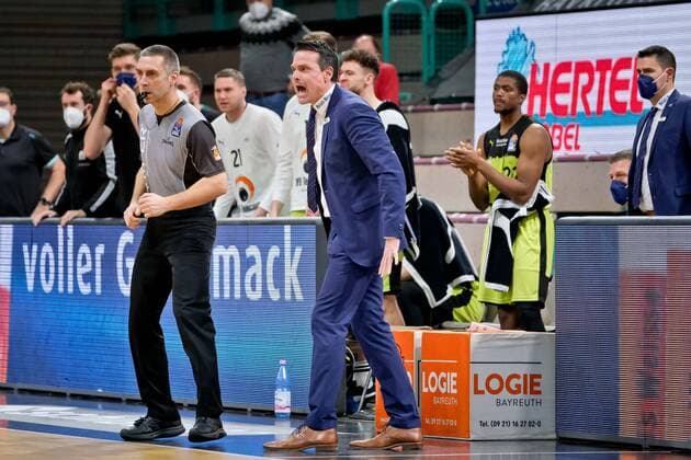 medi bayreuth BG Goettingen , Basketball, Bundesliga, BBL, Spieltag 2, Spielzeit 2021 2022, 05 01 2022, medi bayreuth BG Goettingen , Basketball, Bundesliga, BBL, Spieltag 2, Spielzeit 2021 2022, 05 01 2022, Foto EIBNER Thorsten Ochs Bayreuth Copyright: xEibner-Pressefoto ThorstenxOchsx EP_TOS
