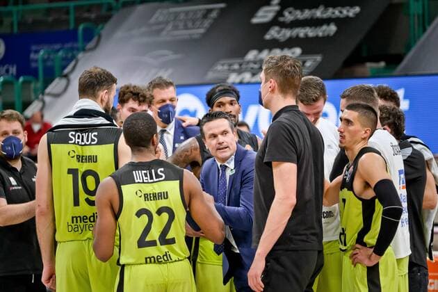 medi bayreuth BG Goettingen , Basketball, Bundesliga, BBL, Spieltag 2, Spielzeit 2021 2022, 05 01 2022, medi bayreuth BG Goettingen , Basketball, Bundesliga, BBL, Spieltag 2, Spielzeit 2021 2022, 05 01 2022, Foto EIBNER Thorsten Ochs Bayreuth Copyright: xEibner-Pressefoto ThorstenxOchsx EP_TOS