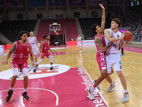 Maik Kotsar Hamburg Towers 11 , Telekom Baskets Bonn vs Hamburg Towers, Basketball, 1 Easy Credit Bundesliga, Matchday 16, 09 01 2022, Telekom Baskets Bonn vs Hamburg Towers, Basketball, 1 Easy Credit Bundesliga, Matchday 16, 09 01 2022, Photo EIBNER Joerg Niebergall Bonn Copyright: xJoergxNiebergall Eibner-Pressefox EP_JNL