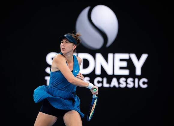 Mandatory Credit: Photo by Rob Prange Shutterstock (12750372g) Belinda Bencic of Switzerland in action during the first round of the 2022 Sydney Tennis Classic WTA, Tennis Damen 500 tennis tournament Sydney Tennis Classic, Day 2, Tennis, Olympic Park, Sydney, Australia - 11 Jan 2022 Sydney Tennis Classic, Day 2, Tennis, Olympic Park, Sydney, Australia - 11 Jan 2022 Copyright: xRobxPrange Shutterstockx 12750372g