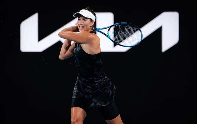 Mandatory Credit: Photo by Rob Prange Shutterstock (12751288dq) Garbine Muguruza of Spain in action during the quarter-final of the 2022 Sydney Tennis Classic WTA, Tennis Damen 500 tennis tournament Sydney Tennis Classic, Day 4, Tennis, Olympic Park, Sydney, Australia - 13 Jan 2022 Sydney Tennis Classic, Day 4, Tennis, Olympic Park, Sydney, Australia - 13 Jan 2022 Copyright: xRobxPrange Shutterstockx 12751288dq