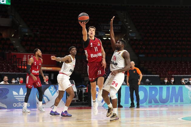 Vladimir Lucic Bayern Basketball, 11 on one shot GER, FC Bayern Basketball vs AS Monaco, Basketball, EuroLeague, 2021 2022 season, 13 01 2022, GER, FC Bayern Basketball vs AS Monaco, Basketball, EuroLeague, 2021 2022 season, 13 01 2022 Muenchen Copyright: xEIBNER MarcelxEngelbrechtx EP_EER