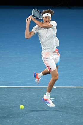 Mandatory Credit: Photo by James Gourley Shutterstock (12763717fs) Alexander Zverev during his second round match Australian Open, Day Three, Tennis, Melbourne Park, Melbourne, Australia - 19 Jan 2022 Australian Open, Day Three, Tennis, Melbourne Park, Melbourne, Australia - 19 Jan 2022 Copyright: xJamesxGourley Shutterstockx 12763717fs