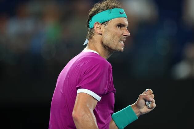 Mandatory Credit: Photo by Ella Ling Shutterstock (12765070er) Rafael Nadal during his third round match Australian Open, Day Five, Tennis, Melbourne Park, Melbourne, Australia - 21 Jan 2022 Australian Open, Day Five, Tennis, Melbourne Park, Melbourne, Australia - 21 Jan 2022 Copyright: xEllaxLing Shutterstockx 12765070er