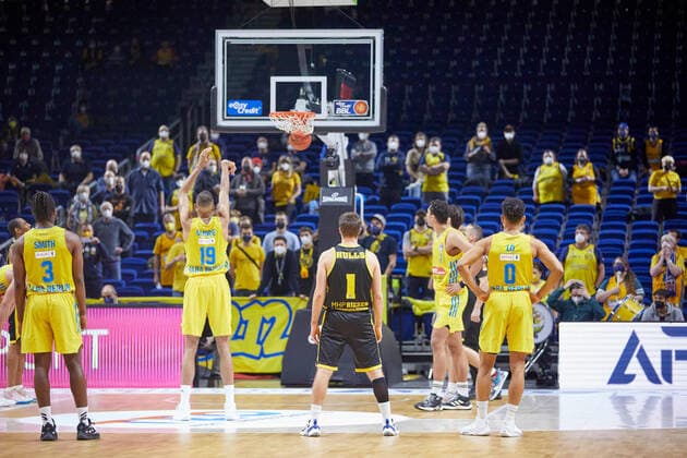 Basket Alba Berlin,Louis Olinde Alba Berlin, 19 ,GER,Basketball,BBL,18 Matchday,Season 2021 2022,Alba Berlin vs MHP Riesen Ludwigsburg,23 01 2022, 15 00, GER, Basketball,BBL,18 Matchday,Season 2021 2022,Alba Berlin vs MHP Riesen Ludwigsburg,23 01 2022, 15 00,Foto Eibner Gerd Gruhn Berliin Copyright: xGerdxGruhnx EP_GGN