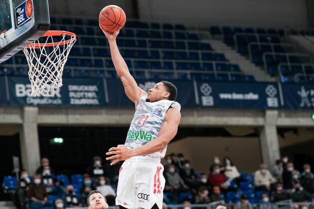 Augustine Rubit FC Bayern Muenchen, 21 , MLP Academics Heidelberg vs FC Bayern Muenchen, Basketball, easyCredit Bundesliga, 18 Spieltag, Saison 2021 2022, 23 01 2022, MLP Academics Heidelberg vs FC Bayern Muenchen, Basketball, easyCredit Bundesliga, 18 Spieltag, Saison 2021 2022, 23 01 2022, Heidelberg Copyright: xEibner-Pressefotox EP_EER