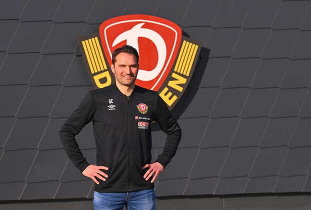 the new coach Guerino Capretti, SG Dynamo Dresden, press conference to introduce the new head coach, coach, soccer, soccer, 2 Bundesliga, 2 Liga, season 2021 2022, AOK PLUS Walter Fritzsch Akademie, Messering 18, Dresden, Ostragehege, 02 03 2022,