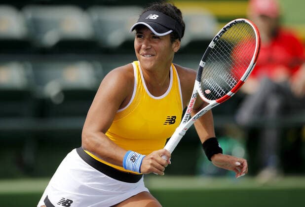 Mandatory Credit: Photo by Ella Ling Shutterstock (12842975an) Heather Watson of Great Britain in action BNP Paribas Open, Tennis, Day 2, Indian Wells Tennis Garden, California, USA - 10 Mar 2022 BNP Paribas Open, Tennis, Day 2, Indian Wells Tennis Garden, California, USA - 10 Mar 2022 Copyright: xEllaxLing Shutterstockx 12842975an