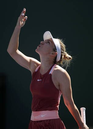 Mandatory Credit: Photo by Ella Ling Shutterstock (12845060f) Simona Halep of Romania celebrates BNP Paribas Open, Tennis, Day 7, Indian Wells Tennis Garden, California, USA - 15 Mar 2022 BNP Paribas Open, Tennis, Day 7, Indian Wells Tennis Garden, California, USA - 15 Mar 2022 Copyright: xEllaxLing Shutterstockx 12845060f