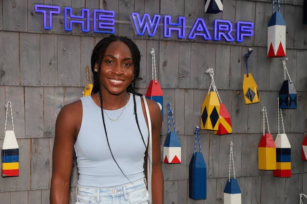 March 20, 2022, Miami, Florida, United States Of America: MIAMI, FLORIDA - MARCH 20: Coco Gauff attends the 2022 Miami Open Womenâ€⠢s Draw Ceremony Hosted by Ruthie Polinksi of NBC6, the Miami Open Womenâ€⠢s Draw ceremony will feature World No. 5 Anett Kontaveit, and Florida-native Coco Gauff, tournament director James Blake, and co-tournament referee Pam Whytcross at The Wharf on March 20, 2022 in Miami, Florida...People: Coco Gauff Miami United States Of America - ZUMAs214 20220320_zda_s214_044 Copyright: xSMGx