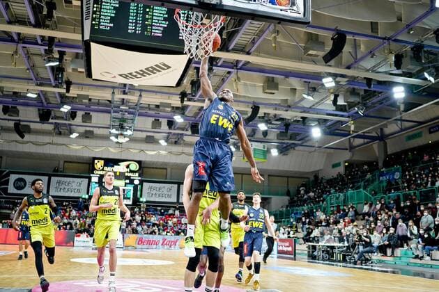 medi bayreuth EWE Baskets Oldenburg , Basketball , Bundesliga , BBL , Matchday 14 , Season 2021 2022 , 23 03 2022 23Paulding , Rickey EWE Oldenburg medi bayreuth EWE Baskets Oldenburg , Basketball , Bundesliga , BBL , Matchday 14 , Season 2021 2022 , 23 03 2022 Bayreuth Copyright: xEibner-Pressefoto ThorstenxOchsx EP_TOS