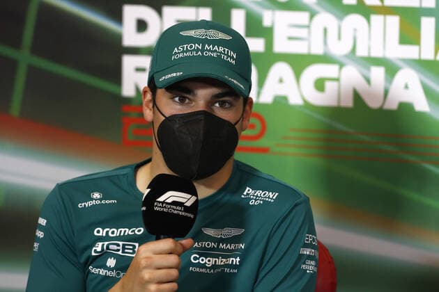 STROLL Lance (can), Aston Martin F1 Team AMR22, portrait, press conference, PK, Pressekonferenz during the Formula 1 Grand Premio del Made in Italy e dell Emilia-Romagna 2022, 4th round of the 2022 FIA Formula One World Championship, WM, Weltmeisterschaft on the Imola Circuit, from April 22 to 24, 2022 in Imola, Italy - F1 - EMILIA ROMAGNA GRAND PRIX 2022 DPPI Panoramic GP2204_091513_31I7513