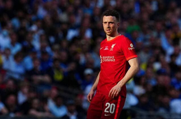Mandatory Credit: Photo by Javier Garcia Shutterstock (12937426hp) Diogo Jota of Liverpool Chelsea v Liverpool, Emirates FA Cup, Final, Football, Wembley Stadium, London, UK - 14 May 2022 EDITORIAL USE ONLY No use with unauthorised audio, video, data, fixture lists, club league logos or live services. Online in-match use limited to 120 images, no video emulation. No use in betting, games or single club league player publications. Chelsea v Liverpool, Emirates FA Cup, Final, Football, Wembley Stadium, London, UK - 14 May 2022 EDITORIAL USE ONLY No use with unauthorised audio, video, data, fixture lists, club league logos or live services. Online in-match use limited to 120 images, no video emulation. No use in betting, games or single club league player publications. Copyright: xJavierxGarcia Shutterstockx 12937426hp