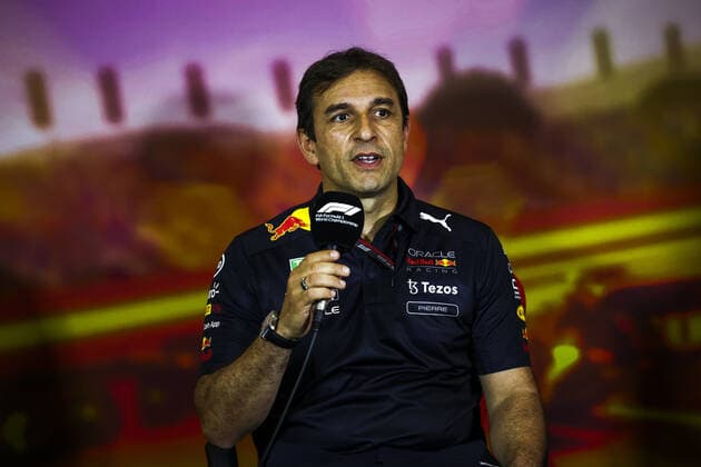WACHE Pierre, Technical Director of Red Bull Racing, portrait, press conference, PK, Pressekonferenz during the Formula 1 Pirelli Grand Premio de Espana 2022, 6th round of the 2022 FIA Formula One World Championship, WM, Weltmeisterschaft on the Circuit de Barcelona-Catalunya, from May 20 to 22, 2022 in Montmelo, Spain - F1 - SPANISH GRAND PRIX 2022 DPPI Panoramic 00122015_XR3_7605.JPG_