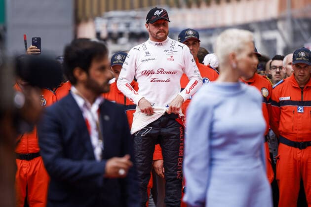 Formel 1, GP von Monaco, Fürst Albert und Fürstin Charlene BOTTAS Valtteri (fin), Alfa Romeo F1 Team ORLEN C42, portrait during the Formula 1 Grand Prix de Monaco 2022, 7th round of the 2022 FIA Formula One World Championship, WM, Weltmeisterschaft on the Circuit de Monaco, from May 27 to 29, 2022 in Monte-Carlo, Monaco - F1 - MONACO GRAND PRIX 2022 - Race DPPI Panoramic 00122019__DE_3600.JPG_