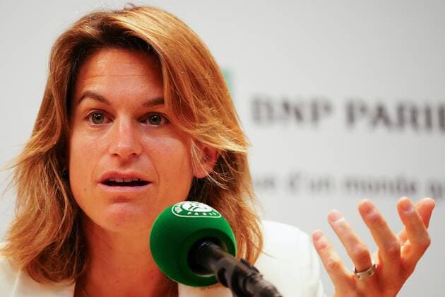 Mandatory Credit: Photo by Javier Garcia Shutterstock (12960016z) Tournament Director Amelie Mauresmo at the end of tournament press conference, PK, Pressekonferenz French Open Tennis, Day 15, Roland Garros, Paris, France - 05 Jun 2022 French Open Tennis, Day 15, Roland Garros, Paris, France - 05 Jun 2022 Copyright: xJavierxGarcia Shutterstockx 12960016z