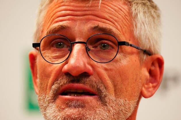 Mandatory Credit: Photo by Javier Garcia Shutterstock (12960016t) French Tennis Federation President Gilles Moretton at the end of tournament press conference, PK, Pressekonferenz French Open Tennis, Day 15, Roland Garros, Paris, France - 05 Jun 2022 French Open Tennis, Day 15, Roland Garros, Paris, France - 05 Jun 2022 Copyright: xJavierxGarcia Shutterstockx 12960016t