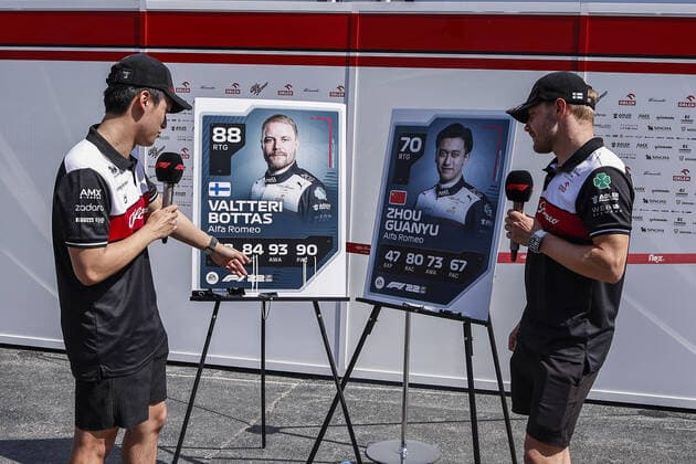 BOTTAS Valtteri (fin), Alfa Romeo F1 Team ORLEN C42, portrait ZHOU Guanyu (chi), Alfa Romeo F1 Team ORLEN C42, portrait during the Formula 1 Azerbaijan Grand Prix 2022, 8th round of the 2022 FIA Formula One World Championship, WM, Weltmeisterschaft on the Baku City Circuit, from June 10 to 12, 2022 in Baku, Azerbaijan - F1 - AZERBAIJAN GRAND PRIX 2022 DPPI Panoramic 00122020__R5_6737
