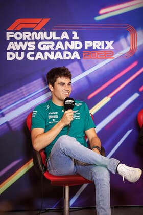 STROLL Lance (can), Aston Martin F1 Team AMR22, portrait press conference, PK, Pressekonferenz during the Formula 1 AWS Grand Prix du Canada 2022, 9th round of the 2022 FIA Formula One World Championship, WM, Weltmeisterschaft on the Circuit Gilles Villeneuve, from June 17 to 19, 2022 in Montreal, Canada - F1 - CANADIAN GRAND PRIX 2022 DPPI Panoramic _V2_1795