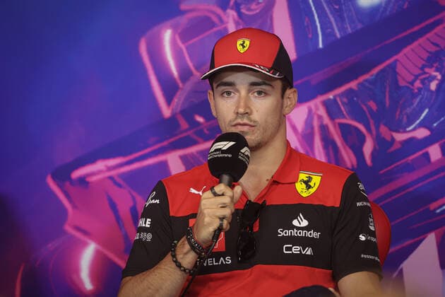 LECLERC Charles (mco), Scuderia Ferrari F1-75, portrait press conference, PK, Pressekonferenz during the Formula 1 AWS Grand Prix du Canada 2022, 9th round of the 2022 FIA Formula One World Championship, WM, Weltmeisterschaft on the Circuit Gilles Villeneuve, from June 17 to 19, 2022 in Montreal, Canada - F1 - CANADIAN GRAND PRIX 2022 DPPI Panoramic AV6_4613