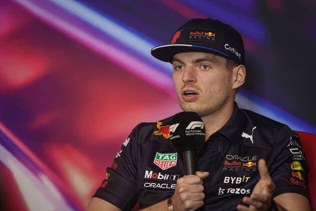 VERSTAPPEN Max (ned), Red Bull Racing RB18, portrait press conference, PK, Pressekonferenz during the Formula 1 AWS Grand Prix du Canada 2022, 9th round of the 2022 FIA Formula One World Championship, WM, Weltmeisterschaft on the Circuit Gilles Villeneuve, from June 17 to 19, 2022 in Montreal, Canada - F1 - CANADIAN GRAND PRIX 2022 DPPI Panoramic AV6_4853