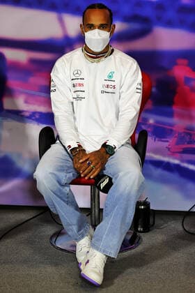HAMILTON Lewis (gbr), Mercedes AMG F1 Team W13, portrait conference de presse press conference, PK, Pressekonferenz during the Formula 1 Lenovo British Grand Prix 2022, 10th round of the 2022 FIA Formula One World Championship, WM, Weltmeisterschaft on the Silverstone Circuit, from July 1 to 3, 2022 in Silverstone, United Kingdom - F1 - BRITISH GRAND PRIX 2022 DPPI Panoramic MOY21370