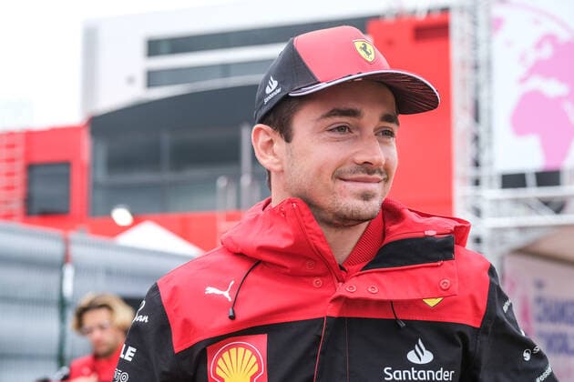 Charles Leclerc MCO, Scuderia Ferrari 16 in the paddock, British Grand Prix, Silverstone, motorsport, Formula 1, British Grand Prix, Silverstone, motorsport, Formula 1, photo Knab Eibner Towcester Copyright: xEibner-Pressefotox