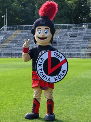 Mascot Viktoria Koeln Viktoria Koeln, 3 Bundesliga, football, portrait date 2022 23, portrait, season 2022 2023, 08 07 2022 Viktoria Koeln, 3 Bundesliga, football, portrait date 2022 2023, portrait, season 2022 2023, 08 07 2022 Koeln Copyright: xEibner-Pressefotox EP_THR