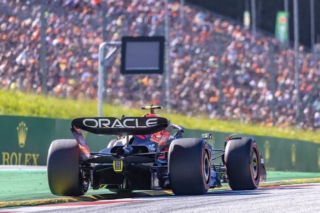 08 07 2022, Red Bull Ring, Spielberg, AUT, FIA, Formula One, Austrian Grand Prix, Qualifying, in picture Sergio Perez MEX, Red Bull Racing e Sergio Perez of Mexico during the qualification for the Austrian FIA Formula One Grand Prix at the Red Bull Ring in Spielberg, Austria on 2022 07 08 Expa Spielberg EP_gro