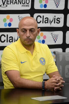 July 12, 2022, Mexico City, Mexico City, Mexico: July 12, 2022, Mexico City, Mexico: Women s Club America coach Angel Villacampa during a press conference, PK, Pressekonferenz to announce the match between America and Bayer Leverkusen as part of 100 years of Bayer in Mexico. on July 12, 2022 in Mexico City, Mexico. Mexico City Mexico - ZUMAe321 0162794212st Copyright: xCarlosxTischlerx xEyepixxGroupx