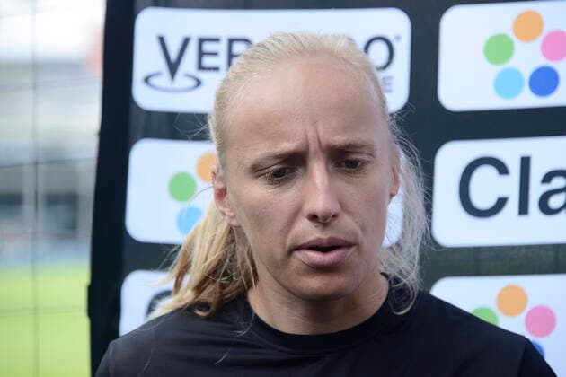 July 12, 2022, Mexico City, Mexico City, Mexico: July 12, 2022, Mexico City, Mexico: Women s Bayer Leverkusen players Irina Pando during a press conference, PK, Pressekonferenz to announce the match between America and Bayer Leverkusen as part of 100 years of Bayer in Mexico. on July 12, 2022 in Mexico City, Mexico. Mexico City Mexico - ZUMAe321 0162795152st Copyright: xCarlosxTischlerx xEyepixxGroupx