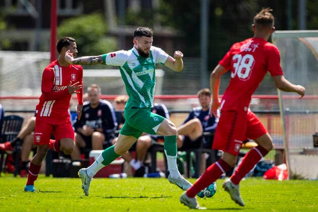 NLD, 1 FBL, FSP, Werder Bremen vs Twente Enschede 16 07 2022, training ground at Fanny Blankers Koen Stadium, Hengelo, NLD, 1 FBL, FSP, Werder Bremen vs Twente Enschede in picture Oliver Burke Werder Bremen 09 prevails, nordphotoxGmbHx xRauch nph00251