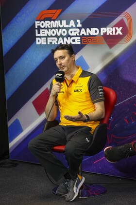 press conference, PK, Pressekonferenz with KEY James (gbr), Technical Director of McLaren F1 Team, portrait during the Formula 1 Lenovo Grand Prix de France, French Grand Prix 2022, 12th round of the 2022 FIA Formula One World Championship, WM, Weltmeisterschaft from July 22 to 24, 2022 on the Circuit Paul Ricard, in Le Castellet, France - F1 - FRENCH GRAND PRIX 2022 DPPI Panoramic 00122028_AV6_1581