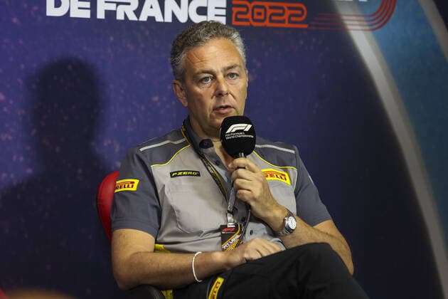 press conference, PK, Pressekonferenz with ISOLA Mario (ita), Motorsport Racing Manager of Pirelli, portrait during the Formula 1 Lenovo Grand Prix de France, French Grand Prix 2022, 12th round of the 2022 FIA Formula One World Championship, WM, Weltmeisterschaft from July 22 to 24, 2022 on the Circuit Paul Ricard, in Le Castellet, France - F1 - FRENCH GRAND PRIX 2022 DPPI Panoramic 00122028_AV6_1617