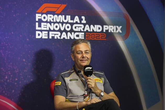 press conference, PK, Pressekonferenz with ISOLA Mario (ita), Motorsport Racing Manager of Pirelli, portrait during the Formula 1 Lenovo Grand Prix de France, French Grand Prix 2022, 12th round of the 2022 FIA Formula One World Championship, WM, Weltmeisterschaft from July 22 to 24, 2022 on the Circuit Paul Ricard, in Le Castellet, France - F1 - FRENCH GRAND PRIX 2022 DPPI Panoramic 00122028_AV6_1621