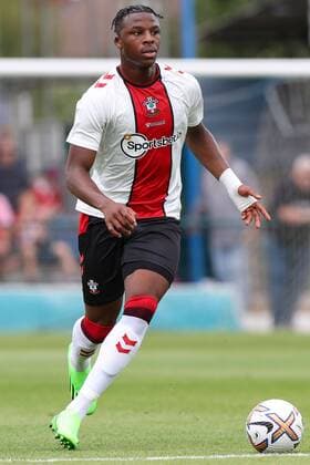 Mandatory Credit: Photo by Simon Dael Shutterstock (13041583am) Armel Bella-Kotchap of Southampton Watford v Southampton, Friendly, Football, Grosvenor Vale, London, UK - 23 Jul 2022 EDITORIAL USE ONLY No use with unauthorised audio, video, data, fixture lists, club league logos or live services. Online in-match use limited to 120 images, no video emulation. No use in betting, games or single club league player publications. Watford v Southampton, Friendly, Football, Grosvenor Vale, London, UK - 23 Jul 2022 EDITORIAL USE ONLY No use with unauthorised audio, video, data, fixture lists, club league logos or live services. Online in-match use limited to 120 images, no video emulation. No use in betting, games or single club league player publications. Copyright: xSimonxDael Shutterstockx 13041583am