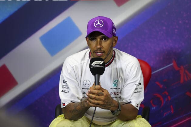 HAMILTON Lewis (gbr), Mercedes AMG F1 Team, portrait during the press conference, PK, Pressekonferenz post race of the Formula 1 Lenovo Grand Prix de France, French Grand Prix 2022, 12th round of the 2022 FIA Formula One World Championship, WM, Weltmeisterschaft from July 22 to 24, 2022 on the Circuit Paul Ricard, in Le Castellet, France - F1 - FRENCH GRAND PRIX 2022 - RACE DPPI Panoramic 00122029_AV6_4298