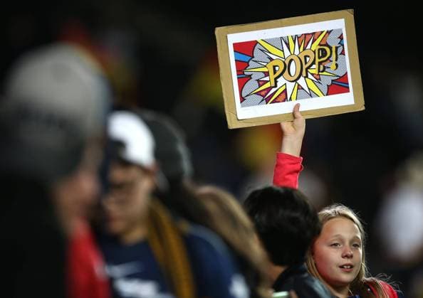 Mandatory Credit: Photo by Michael Zemanek Shutterstock (13049534da) A fan of Alexandra Popp of Germany Germany v France, Womens UEFA European Championship, EM, Europameisterschaft Semi Final, Football, Stadium MK, Milton Keynes, UK - 27 Jul 2022 Germany v France, Womens UEFA European Championship, Semi Final, Football, Stadium MK, Milton Keynes, UK - 27 Jul 2022 Copyright: xMichaelxZemanek Shutterstockx 13049534da