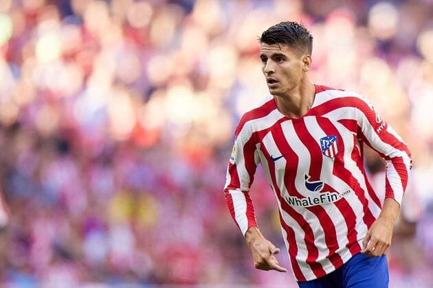 Mandatory Credit: Photo by Pressinphoto Shutterstock (13138033bf) Alvaro Morata of Atletico de Madrid Atletico de Madrid v Villarreal CF, La Liga, date 2. Football, Civitas Metropolitano Stadium, Getafe, Madrid, Spain - 21 Aug 2022 EDITORIAL USE ONLY No use with unauthorised audio, video, data, fixture lists (outside the EU), club league logos or live services. Online in-match use limited to 45 images (+15 in extra time). No use to emulate moving images. No use in betting, games or single club league player publications services. Atletico de Madrid v Villarreal CF, La Liga, date 2. Football, Civitas Metropolitano Stadium, Getafe, Madrid, Spain - 21 Aug 2022 EDITORIAL USE ONLY No use with unauthorised audio, video, data, fixture lists (outside the EU), club league logos or live services. Online in-match use limited to 45 images (+15 in extra time). No use to emulate moving images. No use in betting, games or Copyright: xPressinphoto Shutterstockx 13138033bf