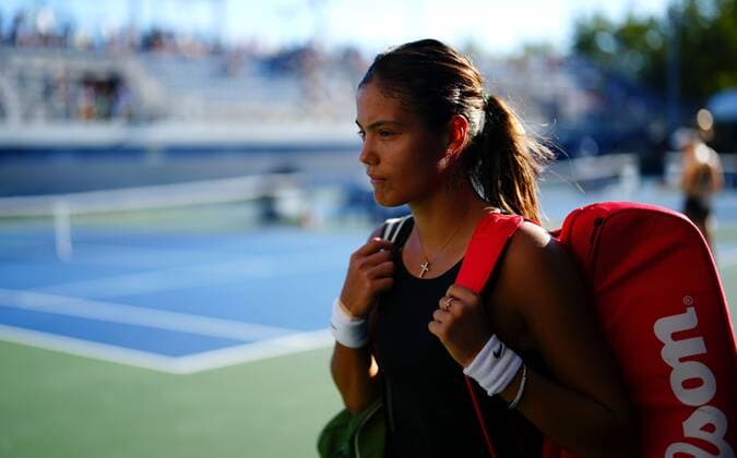 Mandatory Credit: Photo by Javier Garcia Shutterstock (13352652cq) Emma Raducanu leaves practice ahead of her first round match US Open Championships 2022, Day Two, USTA National Tennis Center, Flushing Meadows, New York, USA - 30 Aug 2022 EDITORIAL USE ONLY No use with unauthorised audio, video, data, fixture lists, club league logos or live services. Online in-match use limited to 120 images, no video emulation. No use in betting, games or single club league player publications. US Open Championships 2022, Day Two, USTA National Tennis Center, Flushing Meadows, New York, USA - 30 Aug 2022 EDITORIAL USE ONLY No use with unauthorised audio, video, data, fixture lists, club league logos or live services. Online in-match use limited to 120 images, no video emulation. No use in betting, games or single club league player publications. Copyright: xJavierxGarcia Shutterstockx 13352652cq