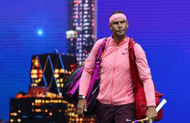 Mandatory Credit: Photo by Ella Ling Shutterstock (13352655bk) Rafael Nadal walks onto court ahead of his first round match US Open Championships 2022, Day Two, USTA National Tennis Center, Flushing Meadows, New York, USA - 30 Aug 2022 EDITORIAL USE ONLY No use with unauthorised audio, video, data, fixture lists, club league logos or live services. Online in-match use limited to 120 images, no video emulation. No use in betting, games or single club league player publications. US Open Championships 2022, Day Two, USTA National Tennis Center, Flushing Meadows, New York, USA - 30 Aug 2022 EDITORIAL USE ONLY No use with unauthorised audio, video, data, fixture lists, club league logos or live services. Online in-match use limited to 120 images, no video emulation. No use in betting, games or single club league player publications. Copyright: xEllaxLing Shutterstockx 13352655bk