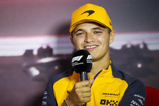 NORRIS Lando (gbr), McLaren F1 Team MCL36, portrait, press conference, PK, Pressekonferenz during the Formula 1 Heineken Dutch Grand Prix 2022, 15th round of the 2022 FIA Formula One World Championship, WM, Weltmeisterschaft from September 2 to 4, 2022 on the Zandvoort Circuit, in Netherlands, Belgium - F1 - DUTCH GRAND PRIX 2022 DPPI Panoramic 00122035__V2_3667.JPG_