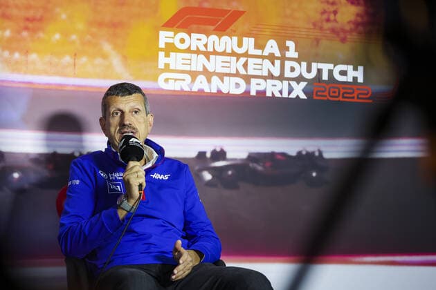 STEINER Guenther (ita), Team Principal of Haas F1 team, portrait, team principal press conference, PK, Pressekonferenz during the Formula 1 Heineken Dutch Grand Prix 2022, 15th round of the 2022 FIA Formula One World Championship, WM, Weltmeisterschaft from September 2 to 4, 2022 on the Zandvoort Circuit, in Netherlands, Belgium - F1 - DUTCH GRAND PRIX 2022 DPPI Panoramic 00122035_AV6_7389.JPG_