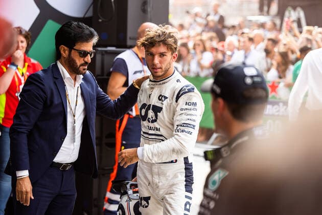 GASLY Pierre (fra), Scuderia AlphaTauri AT03, portrait BEN SULAYEM Mohammed (uae), President of the FIA, portrait at the Parc fermà during the Formula 1 Heineken Dutch Grand Prix 2022, 15th round of the 2022 FIA Formula One World Championship, WM, Weltmeisterschaft from September 2 to 4, 2022 on the Zandvoort Circuit, in Netherlands, Belgium - F1 - DUTCH GRAND PRIX 2022 DPPI Panoramic 00122036_GH_21777