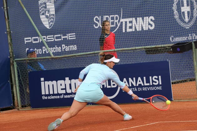 September 28, 2022, Parma, Italy: Parma, Italy, Tennis Club Parma, September 28, 2022, DAVIS Lauren of the United States during Parma Ladies Open WTA250 - Tennis Internationals. Tennis Internationals - Parma Ladies Open WTA250, Parma, Italy - ZUMAl164 20220928_zsa_l164_105 Copyright: xValerioxOrigox